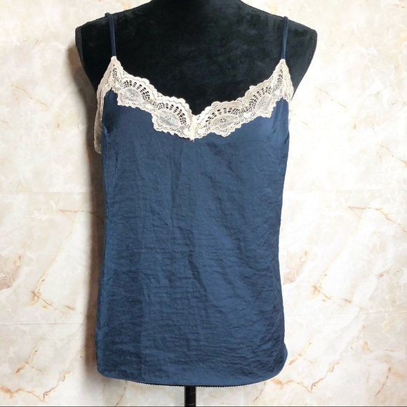 Camisole & Short set Summer Silky PJ set - Navy Blue - Picture 3 of 9